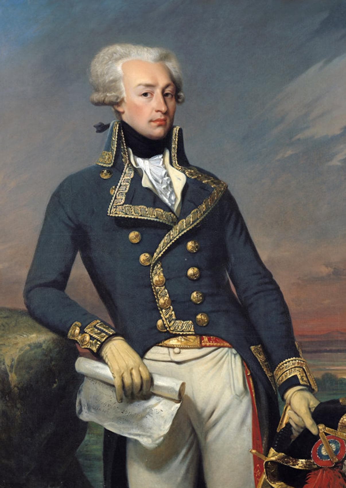 Portrait du Marquis de Lafayette, figure fondatrice de l'Ordre