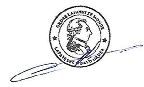 Sceau et signature manuscrite