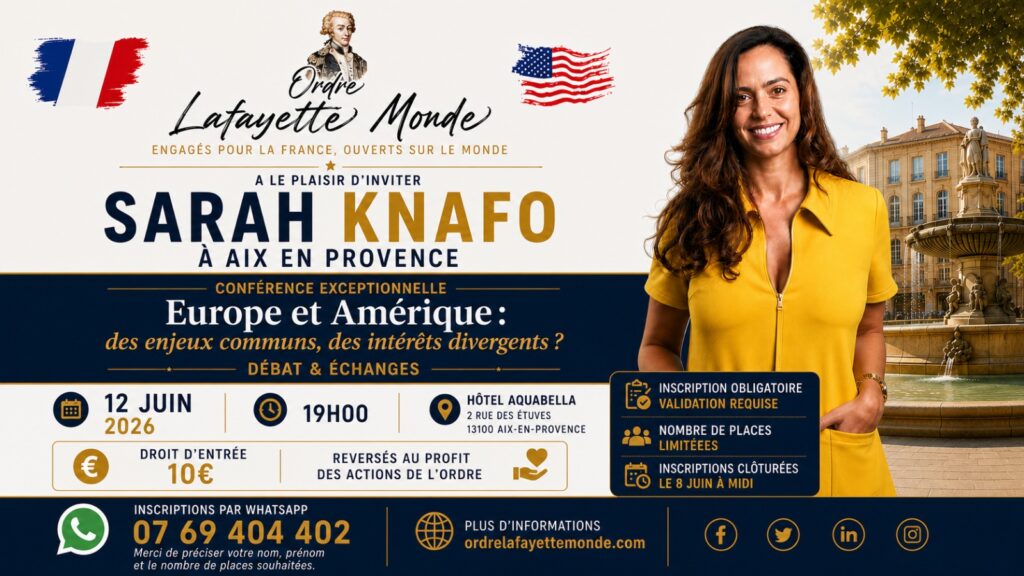 Sarah Knafo à Aix-en-Provence : l&rsquo;Europe et l&rsquo;Amérique en débat