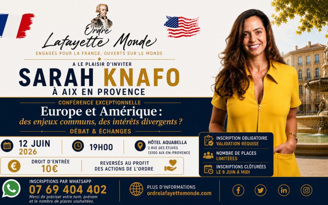 Sarah Knafo à Aix-en-Provence : l&rsquo;Europe et l&rsquo;Amérique en débat
